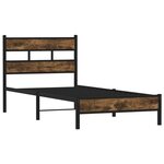 vidaXL Cadre de lit sans matelas avec tête de lit 80x200 cm