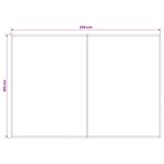 vidaXL Toile de rechange pour auvent Orange et Noir 350 x 200 cm
