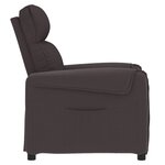 vidaXL Fauteuil inclinable Marron Tissu