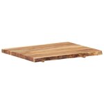 vidaXL Dessus de table Bois d'acacia massif 80x(50-60)x3 8 cm
