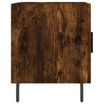 vidaXL Tables de chevet 2 Pièces chêne fumé 40x40x50 cm bois d'ingénierie
