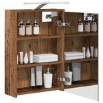 vidaXL Armoire Miroir de Salle de Bain Bois ancien 43 x 16 x 62.5 cm