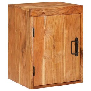 vidaXL Table de chevet Marron 35 x 33 x 48 cm Bois massif d'acacia