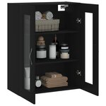 vidaXL Armoire murale noir 69 5x34x90 cm bois d'ingénierie