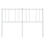 vidaXL Tête de lit métal blanc 120 cm