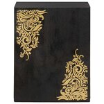 vidaXL Meuble mural Noir 38 x 33 x 48 cm Bois de mangue massif