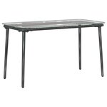 vidaXL Ensemble de meubles de jardin 4 Pièces Marron Noir Crème