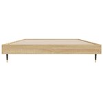 vidaXL Cadre de lit chêne sonoma 90x190 cm bois d'ingénierie