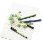 Feutre encre de chine PITT artist pen Pointe Pinceau Noir x 5 FABER-CASTELL