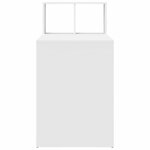 vidaXL Bureau avec étagère Blanc 108 x 55 x 103.5 cm Bois d'ingénierie