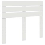 vidaXL Cadre de lit avec tête de lit Blanc 135 x 190 cm Pin massif