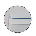 500 enveloppes blanches dl fenêtre 45x100mm autocollante 110x220mm gpv 71384