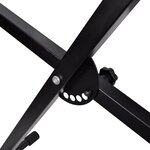 vidaXL Ensemble de tabouret et support réglable de piano