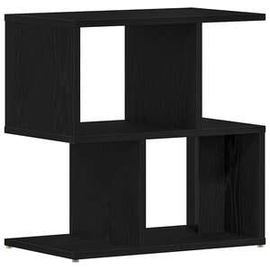 Table de chevet vidaXL en chêne noir 50x30x51 5 cm en bois d'ingénierie