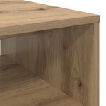 vidaXL Table basse Chêne artisanal 80 x 50 x 40 cm Bois d'ingénierie