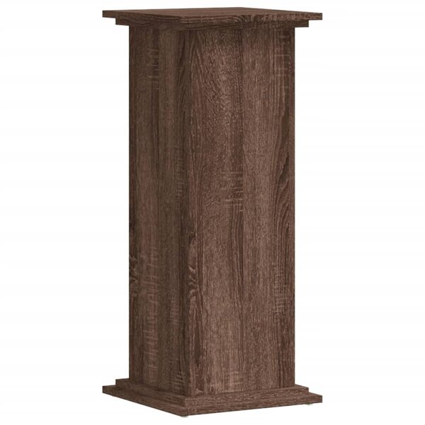 vidaXL Support pour plantes chêne marron 33x33x80 cm bois d'ingénierie