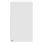 vidaXL Armoire de chevet avec lumières LED blanc bois d'ingénierie