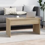 vidaXL Table basse Chêne sonoma 102x50 5x52 5 cm Bois d'ingénierie