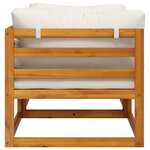 vidaXL Canapés d'angle sectionnels 2 Pièces avec coussins Blanc crème