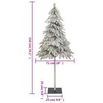 vidaXL Sapin de Noël artificiel avec neige floquée 150 cm