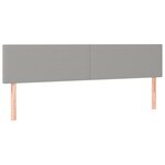 vidaXL Cadre de lit avec tête de lit gris clair 120x190 cm tissu