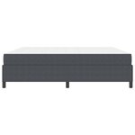 vidaXL Cadre de lit Gris foncé 200 x 200 cm Tissu en velours côtelé