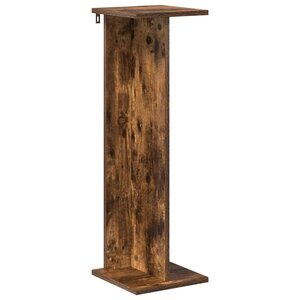 vidaXL Support de Plante Chêne Fumé 25 x 25 5 x 80 5 cm