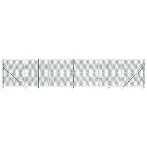 vidaXL Clôture à mailles losangées avec bride vert 1 4x10 m