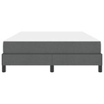 vidaXL Lit à ressorts avec matelas Gris foncé 140 x 190 cm tissu