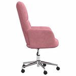 vidaXL Chaise de relaxation Rose Velours