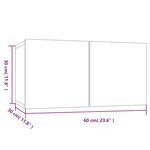 vidaXL Meubles TV suspendus 3 Pièces Chêne fumé 60x30x30 cm