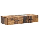 vidaXL Table d'appoint murale 87 5 x 34 5 x 17 cm Bois d'ingénierie