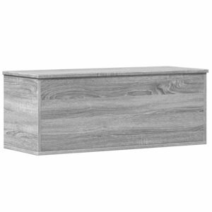 vidaXL Boîte de rangement sonoma gris 90x35x35 cm bois d'ingénierie