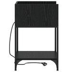 vidaXL Cabinet de chevet Chêne noir 40 x 40 x 61 cm Bois d'ingénierie