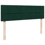 vidaXL Cadre de lit ottoman avec matelas vert foncé 140x200 cm velours