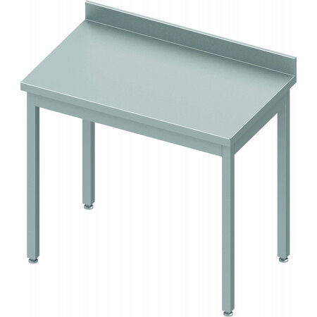 Table inox professionnelle adossée - profondeur 700 - stalgast - soudée - inox500x700 x700x900mm