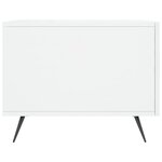 vidaXL Table basse blanc brillant 50x50x40 cm bois d'ingénierie
