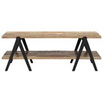 vidaXL Table basse 115x60x40 cm Bois de récupération massif