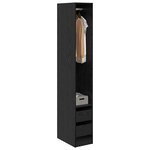 vidaXL Armoire Chêne noir 50 x 30 x 200 cm Bois d'ingénierie