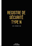 Registre de sécurité incendie ERP de type N (cafés-restaurants-bars) 2024 UTTSCHEID