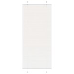 vidaXL Store plissé blanc 85x200 cm largeur du tissu 84 4 cm polyester