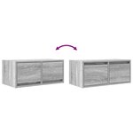 vidaXL Meuble TV sonoma gris 60x31x25 5 cm bois d'ingénierie