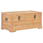 vidaXL Coffre de rangement avec coussin 80x40x40 cm MDF
