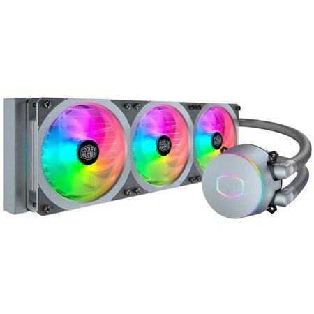 COOLER MASTER ML 360P Silver Edition - WaterCooling Processeur AIO (Intel & AMD), 3x 120mm RGB Adressable - Gris