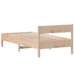 vidaXL Cadre de lit sans matelas 75x190 cm bois de pin massif
