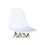 Trécy : Lot de 4 chaises blanches en bois