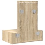 vidaXL Table de Toilette Marron 60 x 40 x 70 cm Bois d'ingénierie