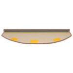 vidaXL Tapis d'escalier auto-adhésifs 15 Pièces Marron Clair