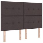 vidaXL Lit à ressorts avec matelas gris foncé 140x200 cm Tissu