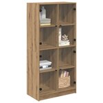 vidaXL Haut Armoire Chêne artisanal 68 x 37 x 142 cm Bois d'ingénierie